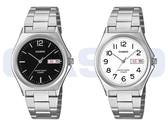 Casio MTP-1440DJ-1AJF med svart urtavla och MTP-1440DJ-7BJF med vit.
