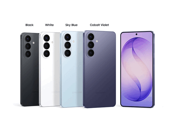 Galaxy S26 finns i sex färger, varav fyra säljs av alla återförsäljare.