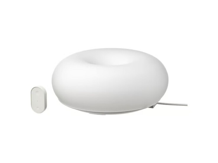 Varmblixt LED bords-/vägglampa, dimbar smart/vit glasfärg och vitt spektrum, 30 cm. (Bildkälla: IKEA)