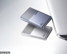 Nexode Air 65W Slim kostar cirka 19 dollar i Kina. På bilden: en reklambild som visar laddarens två färgalternativ.