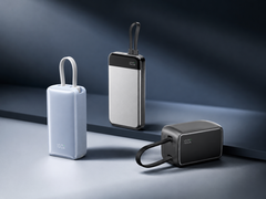 EcoFlow Rapid powerbank (10K), Rapid powerbank (20K) och Rapid 3-i-1 powerbank (10K) (från vänster till höger)