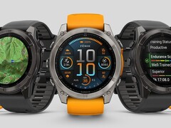 Garmins Fenix 8 (bilden) och relaterade smartklockor har fått betaversion 17.27. (Bildkälla: Garmin)