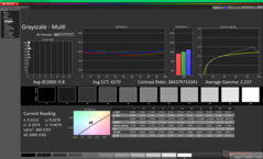 Gråskala efter kalibrering