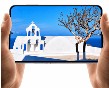 Coolpad Cool X Wide som visar en landskapsbild i liggande orientering