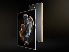 Samsungs tidigare vikbara enheter i W-serien har haft mer prålig design än sina vanliga Galaxy Z Fold-syskon, W25 på bilden. (Bildkälla: Samsung)