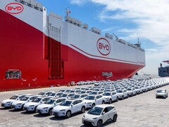 BYD:s biltransportfartyg Shenzhen sätter jungfrusegel för Brasilien med 7000 elbilar (Bildkälla: PDChina on X)
