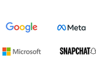 Google, Meta, Microsoft och Snapchat