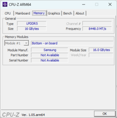 CPU-Z Minne