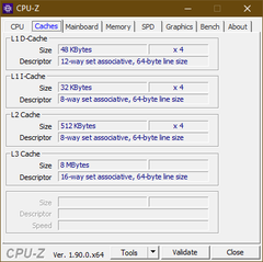 CPU-Z Cache