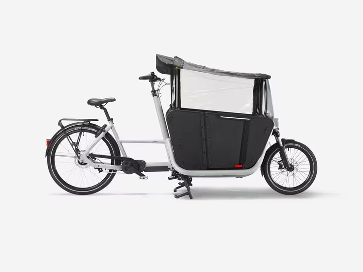 Decathlon Btwin F900E elektrisk familjelastcykel i polarvit (Bildkälla: Decathlon)
