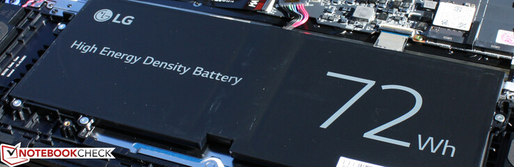 LG Ultra PC 16" (2022): mindre batteri än gram 16 - men har längre batteritid och väger mer