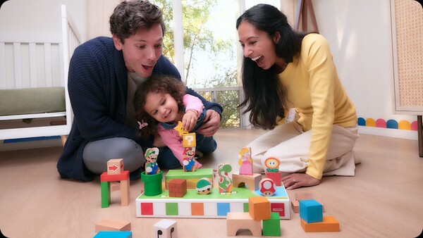 My Mario Wood Block-setet finns tillgängligt i 3-delade och 30-delade set. (Bildkälla: Nintendo)