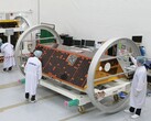 Los Alamos National Laboratory develops "Spacecraft Speedometer" to enhance satellite tracking in congested orbits. Pictured: Engineers working on NASA's GRACE-FO satellite (Image source: NASA)