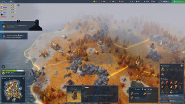 En bild som visar en sekvens ur spelet Northgard: Definitive Edition.