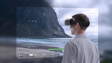 De medföljande skyddsglasögonen visar ytterligare information (Bildkälla: Caddxfpv)