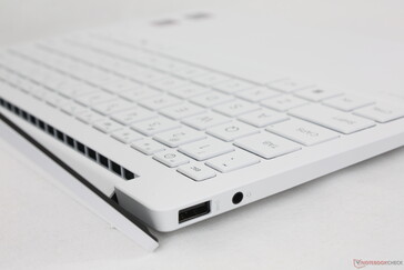 Ventilationsgaller dolda under gångjärnet på stången