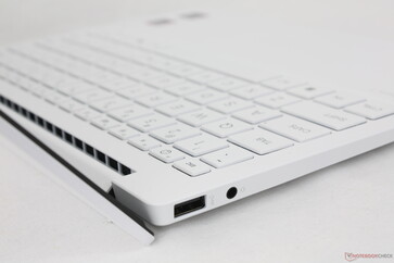 Ventilationsgaller dolda under gångjärnet på stången