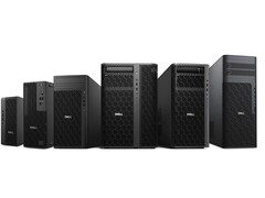 Dell Pro Precision 9 T4 och Dell Pro Precision 9 T6 har en skarp, svart design.