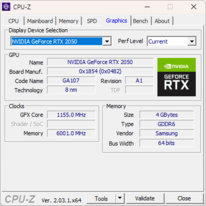 CPU-Z: Nvidia Graphics
