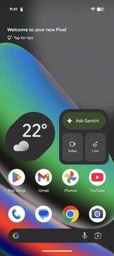 Google Pixel UI baserat på Android 16: Hemskärm