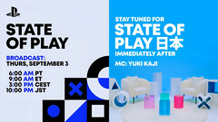 En banner som annonserar Sonys State of Play-evenemang