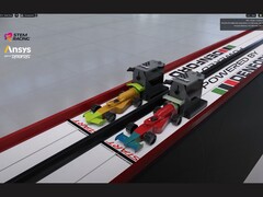Synopsys och Nvidia lanserar en digital tvillingbana för STEM Racing i F1-stil, som kombinerar Ansys Discovery och Omniverse inför säsongen 2025-26. (Bildkälla: Ansys via YouTube)