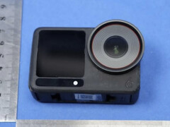 Osmo Action 6 ser ut att ha ett mer avskalat utseende jämfört med den befintliga Action 5 Pro. (Bildkälla: FCC)