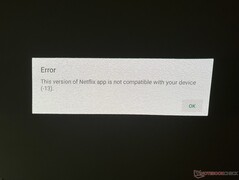 Netflix är inte kompatibelt.