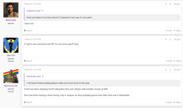 NateTheHate PlayStation-eventuppdatering (Bildkälla: skärmdump, ResetEra forum)