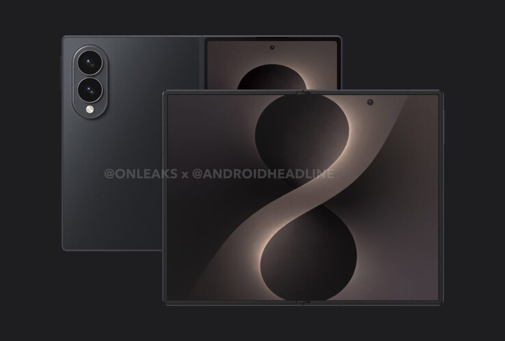 Läckt Galaxy Z Fold 8 Wide renderingar.