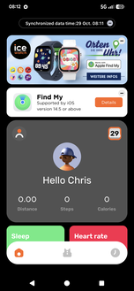 Startskärm på Android