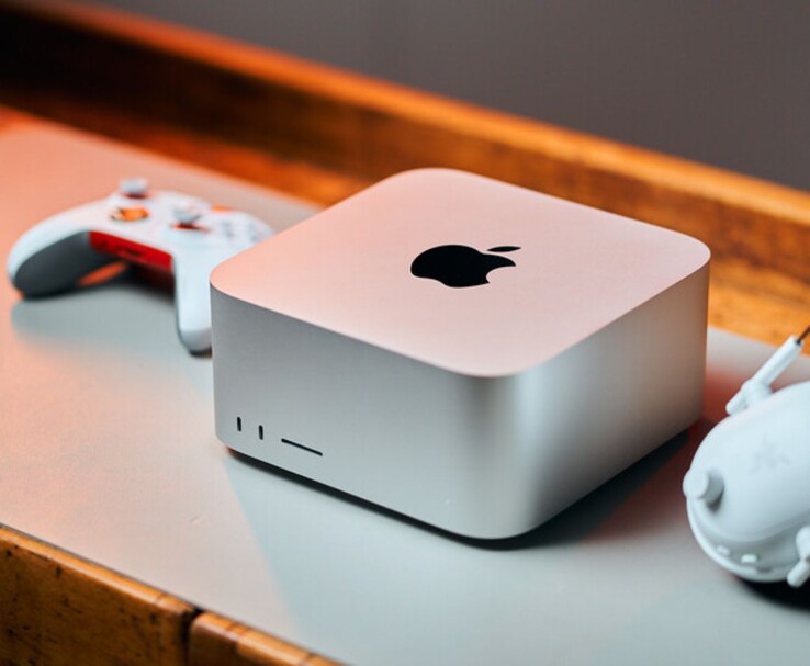 Apple Mac Studio-skrivbordet placerat på ett skrivbord (Bildkälla: Notebookcheck)
