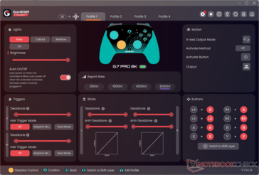 GameSir Connect G7 Pro 8K:s hemsida.