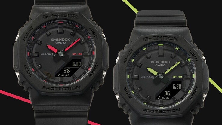 Klockorna Casio GMA-P2100SA-1A1 och GMA-P2100SA-1A2. (Bildkälla: Casio)
