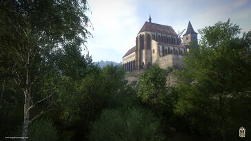 En bild som visar ett slott från Kingdom Come: Deliverance.