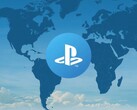 PlayStation-kontots logotyp visas på världskartan