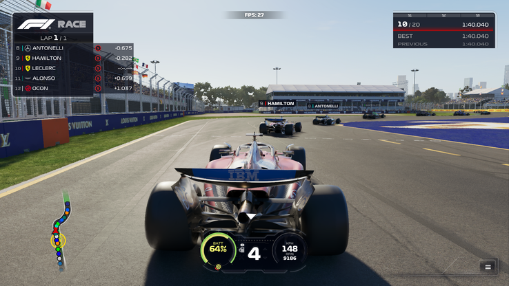 F1 25 med Path Tracing på (bildkälla: Anil Ganti, Notebookcheck)