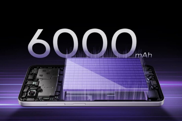 Realme Narzo 80 Lite 5G har ett 6 000 mAh batteri (Bildkälla: Realme)