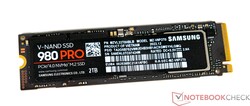 Samsung 980 Pro med en kapacitet på 2 TB