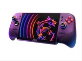 Den billigare MSI Claw 8 EX kommer att finnas i färgen Luminous Blue, till skillnad från varianten Arc G3 Extreme som visas här i färgen Void Purple.