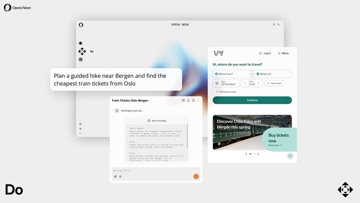 Komplexa uppgifter som omfattar forskning, urval och inmatning sägs vara möjliga. (Bildkälla: Opera)