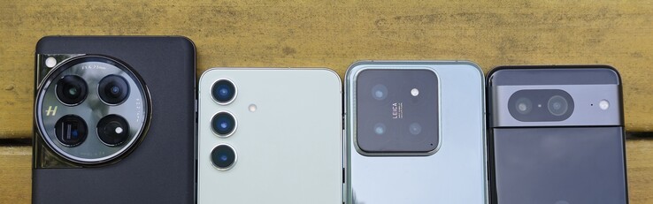 Jämförelse av den bakre kamerainställningen: OnePlus 12 vs. Samsung Galaxy S24 vs. Xiaomi 14 vs. Google Pixel 8