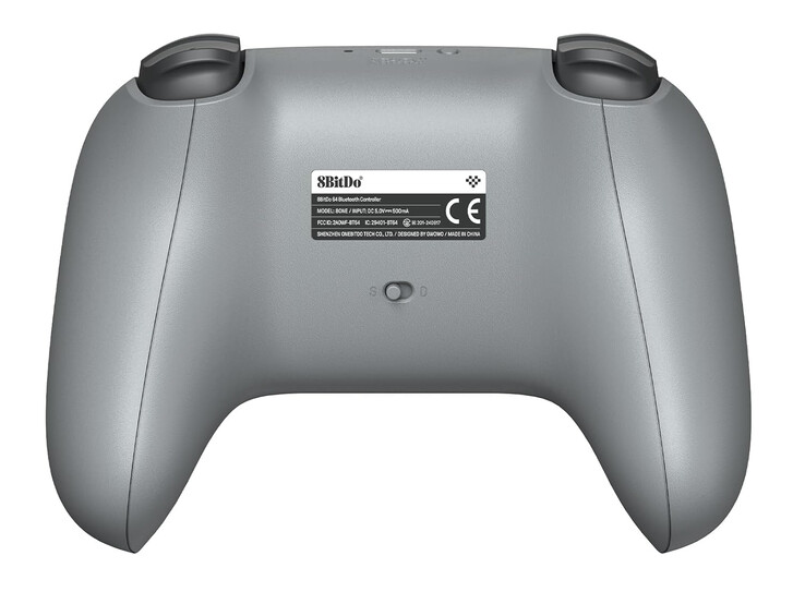 8BitDo 64 Classic Grey har också ett uppladdningsbart batteri på 500 mAh. (Bildkälla: 8BitDo)