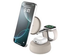Den nya Belkin Qi2 25W 3-i-1-dockan bör ladda iPhone 16 från 0 till 50% på 25 minuter med iOS 26 eller nyare. (Bildkälla: Belkin)