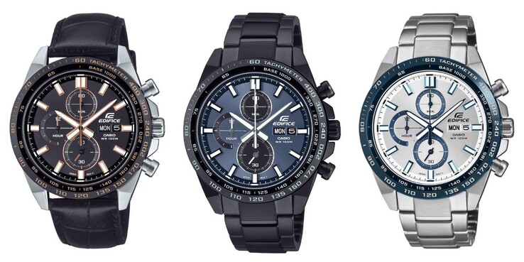 Casios klockor Edifice EFR-574BL-1AV, EFR-574DC-2AV och EFR-574DE-7AV
