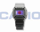 Casio G-Shock x Hidden NY DW5600HDN257-klockan (bilden) har en anpassad logotyp som lyser upp orange genom LED-bakgrundsbelysningen. (Bildkälla: Casio)