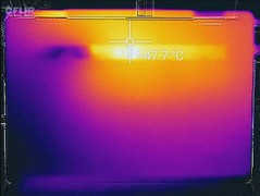 Värmeprofil, undersidan (max belastning)