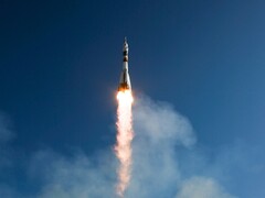 Soyuz TMA-16 skjuts upp från kosmodromen i Baikonur i Kazakstan