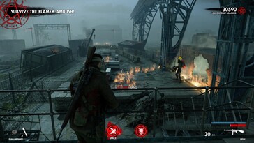 Bild: En skärmdump från spelet Zombie Army 4.