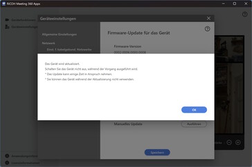 Ricoh app: Firmware-uppdatering